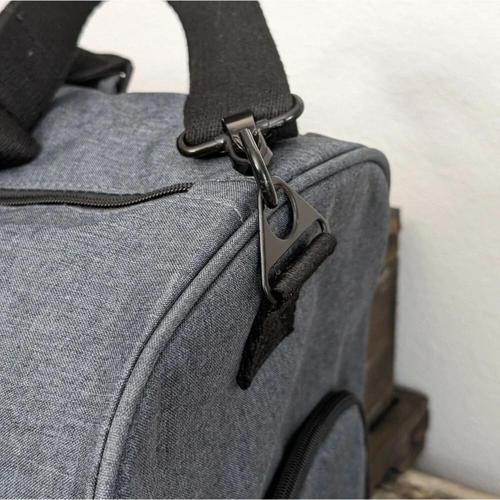 Velour Brand Large Water Resistant Gym Travel Duffel Bag Shoe Compartment